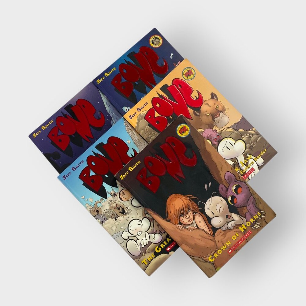 Lot of 5 Boneville Books | Jeff Smith | Graphic Novels | Graphix | Paperback